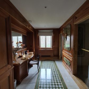 entrée bois axe menuiserie